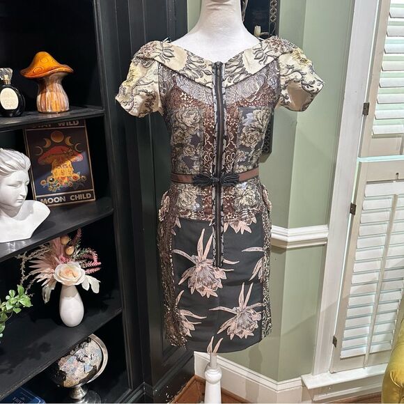 Anthropologies Byron Lars “Beguile” Tapestry Cocktail Dress – Size 4 - Picture 2 of 16